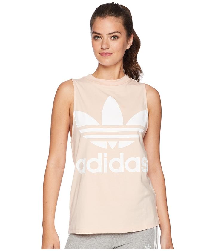 Adidas Originals Trefoil Tank Top (blush Pink) Women's Sleeveless