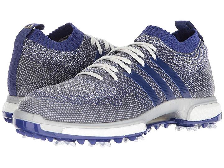 Adidas Golf Tour360 Knit (grey One/real Purple/footwear White) Men's Golf Shoes