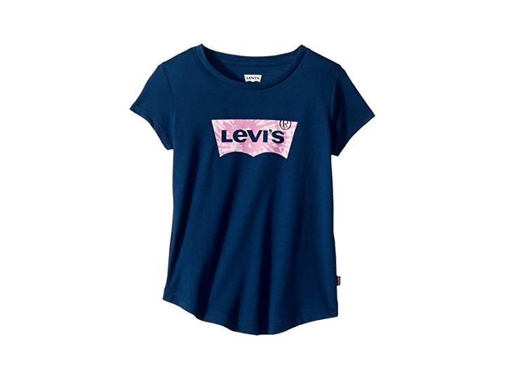 Levi's(r) Kids Batwing Graphic Tee (little Kids) (poseidon) Girl's T Shirt