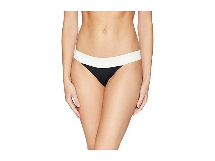 L*space Color Block Veronica Bottom (cream/black/camel) Women's Swimwear