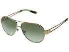 Tory Burch 0ty6060 55mm (gold/green Gradient) Fashion Sunglasses
