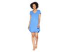 Mod-o-doc Cotton Modal Spandex French Terry Seamed Step Hem T-shirt Dress (tanzanite) Women's Dress
