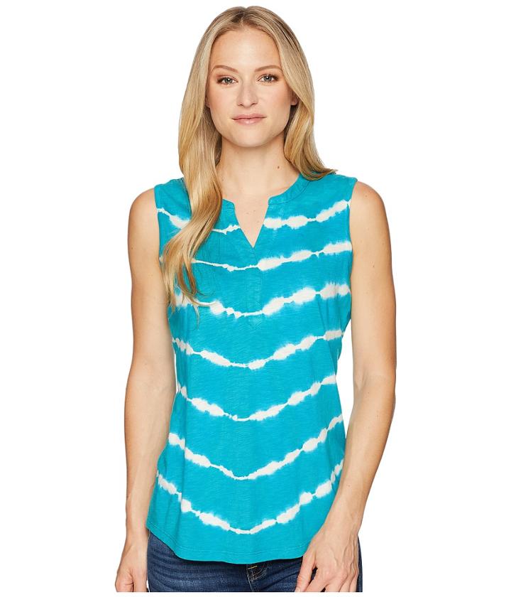 Aventura Clothing Fiji Tie-dye Tank Top (pagoda Blue) Women's Sleeveless