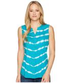Aventura Clothing Fiji Tie-dye Tank Top (pagoda Blue) Women's Sleeveless