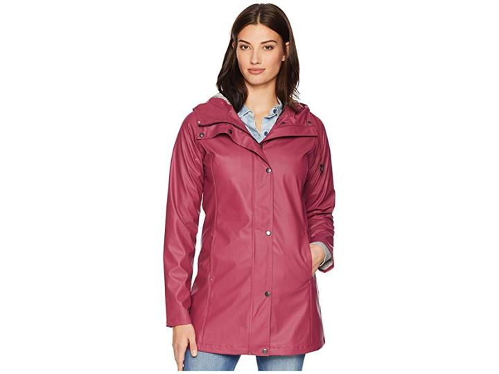 Ilse Jacobsen Lightweight Slicker (maroon) Women's Coat