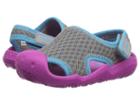 Crocs Kids Swiftwater Sandal (toddler/little Kid) (smoke/vibrant Violet) Kids Shoes