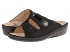 Finn Comfort Mira (black Buggy/patent) Women's Sandals
