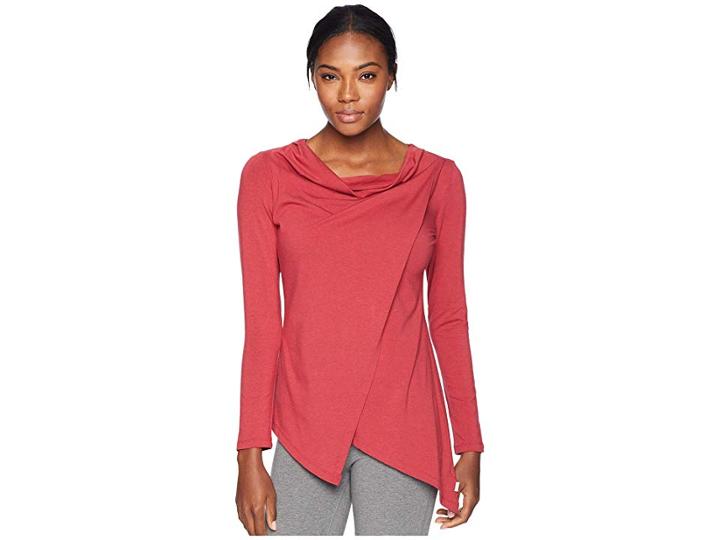 Fig Clothing Pailin Top (crimson Red) Women's Long Sleeve Pullover