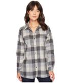 Pendleton Board Shirt (grey Buffalo Plaid) Women's Long Sleeve Button Up