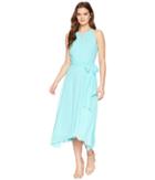 Tahari By Asl Sleeveless Keyhole Shift Dress (aquamarine) Women's Dress