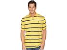 Polo Ralph Lauren Yarn-dyed Mesh Short Sleeve Knit (arctic Yellow/newport Navy) Men's Clothing