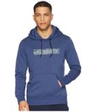 Adidas Outdoor Logo Hoodie (noble Indigo) Men's Sweatshirt