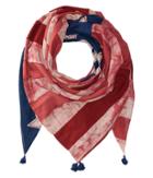 Polo Ralph Lauren Indigo Patchwork Flag Scarf (navy Americana) Scarves