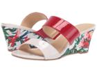 Cl By Laundry Tulip (cream/flame Red Patent) Women's Shoes