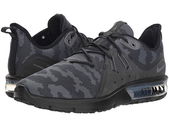 Nike Air Max Sequent 3 Premium (black/dark Grey) Men's Running Shoes