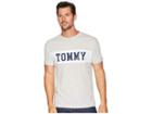 Tommy Jeans Panel Logo Tee (light Grey Heather) Men's T Shirt