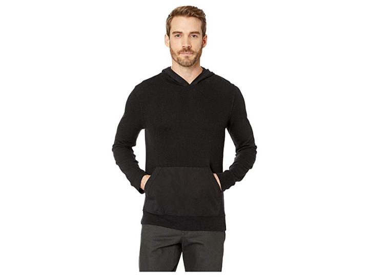 Lucky Brand Terry Hooded Tee (black) Men's T Shirt