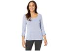 Columbia Kickin It Solid Pullover (arctic Blue) Women's Long Sleeve Pullover
