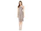 Bcbgmaxazria Belila Sleeveless Lace Dress (black/blush Pink) Women's Dress