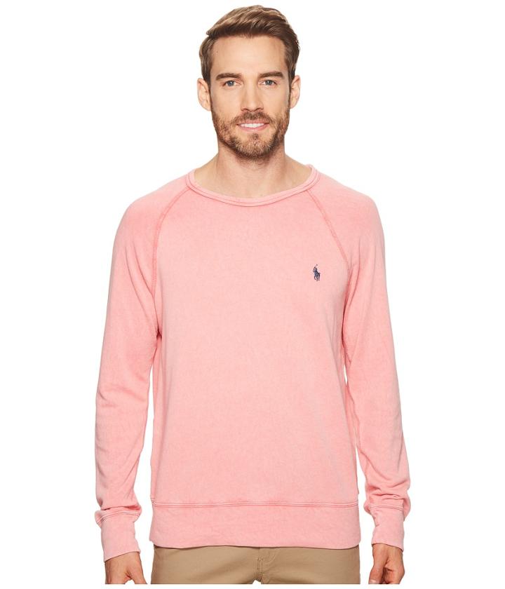 Polo Ralph Lauren Spa Terry Long Sleeve Knit Sweatshirt (hyannis Red) Men's Clothing