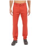 Prana Table Rock Chino Pants (red Clay) Men's Casual Pants