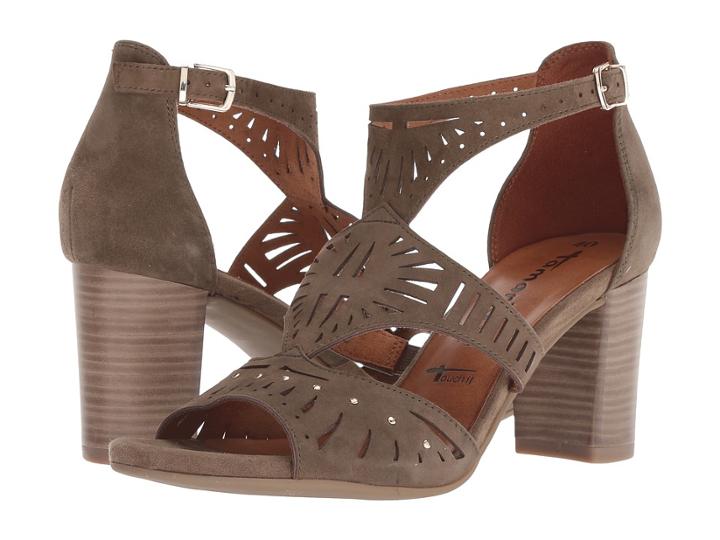 Tamaris Ela 1-1-28380-20 (olive) Women's Hook And Loop Shoes