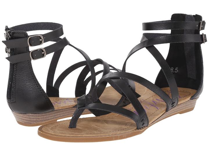 Blowfish Bungalow (black Dyecut Pu) Women's Sandals