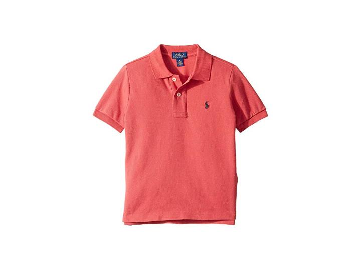 Polo Ralph Lauren Kids Cotton Mesh Polo Shirt(little Kids/big Kids) (nantucket Red) Boy's Clothing