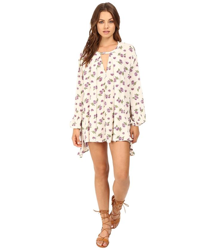 Brigitte Bailey Martina Floral Boho Dress (cream) Women's Dress