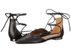 Steve Madden Sunshine (black Leather) Women's Flat Shoes