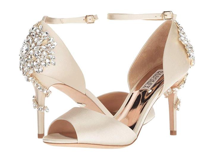 Badgley Mischka Vienna (ivory Satin) High Heels