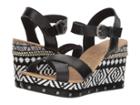 Blowfish Tickle-b (black Dyecut Pu) Women's Wedge Shoes