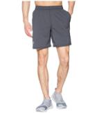 Under Armour Ua Launch Stretch Woven 7 Shorts (black Medium Heather/pierce/reflective) Men's Shorts