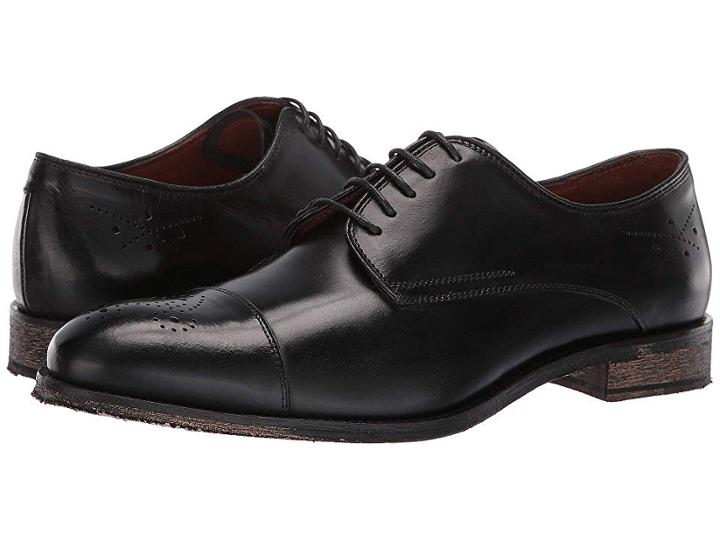 Massimo Matteo 5-eye Medallion 19 (black) Men's Shoes