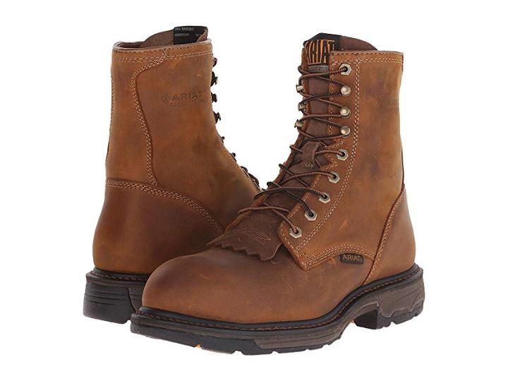 Ariat Workhog 8 Steel Toe (aged Bark) Men's Work Lace-up Boots