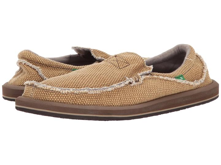 Sanuk Chiba (tobacco) Men's Slip On  Shoes