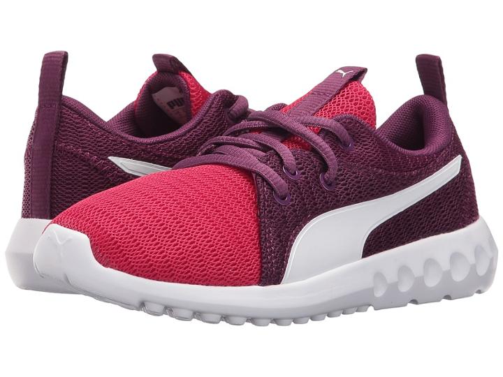 Puma Kids Carson 2 (little Kid/big Kid) (love Potion/puma White) Girls Shoes
