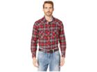 Rock And Roll Cowboy Long Sleeve Snap B2s8026 (red) Men's Long Sleeve Button Up
