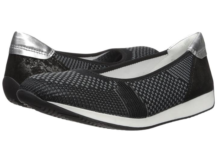 Ara Lauren (black Woven) Women's Shoes