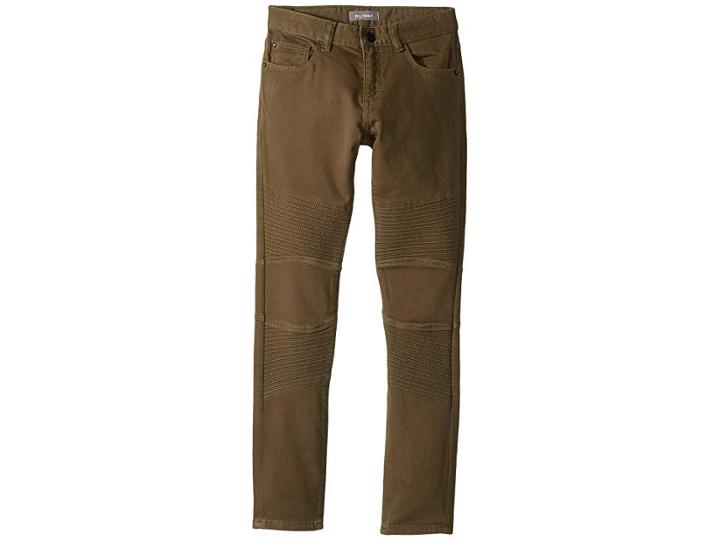 Dl1961 Kids Zane Knit Moto Super Skinny In Beast (big Kids) (beast) Boy's Jeans
