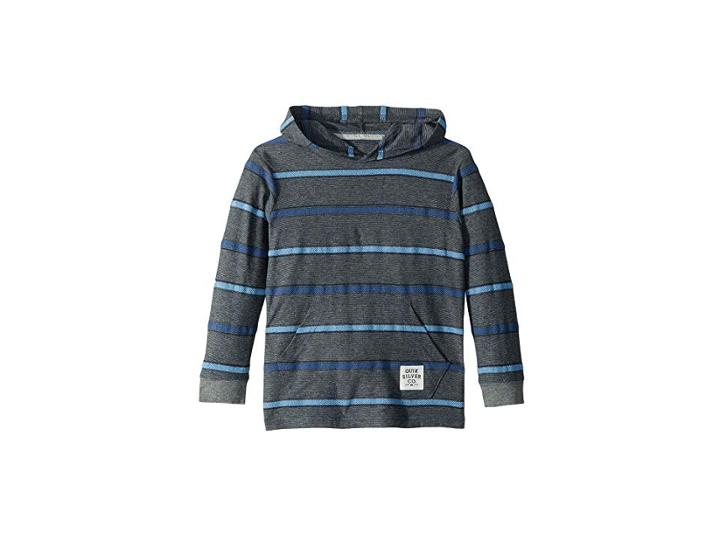 Quiksilver Kids Ginza Skyrise Hoodie (big Kids) (blue Night) Boy's Long Sleeve Pullover