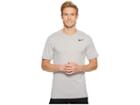 Nike Breathe Short Sleeve Training Top (vast Grey/atmosphere Grey/black) Men's Clothing