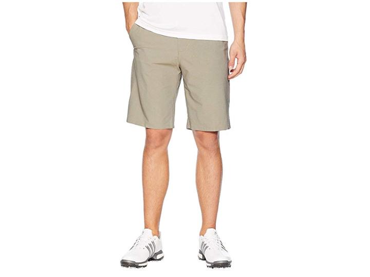 Adidas Golf Ultimate Twill Crosshatch Shorts (tactile Khaki) Men's Shorts