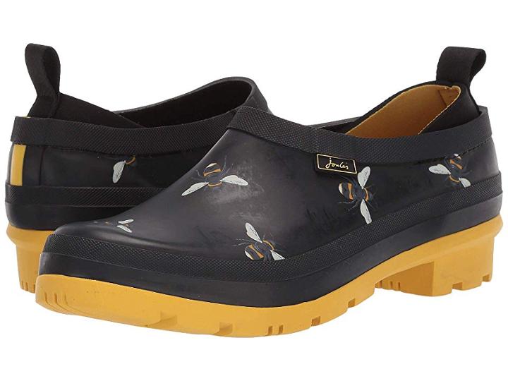 Joules Pop On (black Botanical Bees) Women's Boots