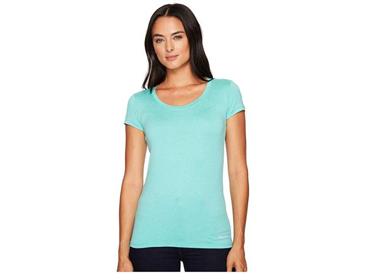 Marmot All Around Tee S/s (waterfall Heather) Women's T Shirt