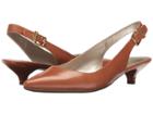 Anne Klein Expert (cognac Leather) Women's 1-2 Inch Heel Shoes