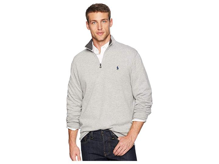 Polo Ralph Lauren Double Knit Pullover (andover Heather 1) Men's Clothing
