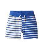 Joules Kids Drawstring Jersey Shorts (toddler/little Kids) (dazzling Blue Stripe) Boy's Shorts