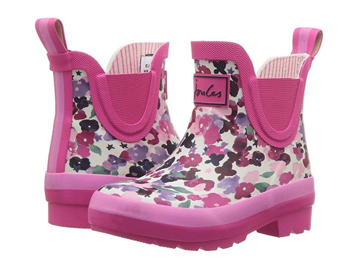 Joules Kids Wellibob Chelsea Boot (toddler/little Kid/big Kid) (cream Ditsy) Girls Shoes