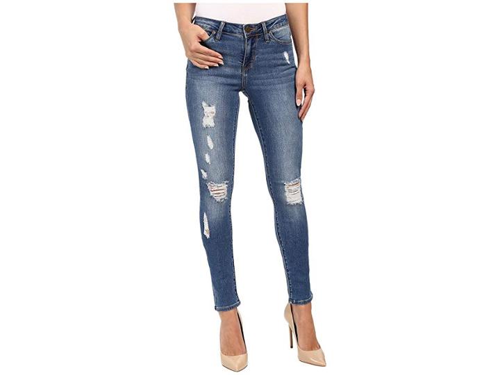 Calvin Klein Jeans Rip Repair Ultimate Skinny In Classic Blue (classic Blue) Women's Jeans